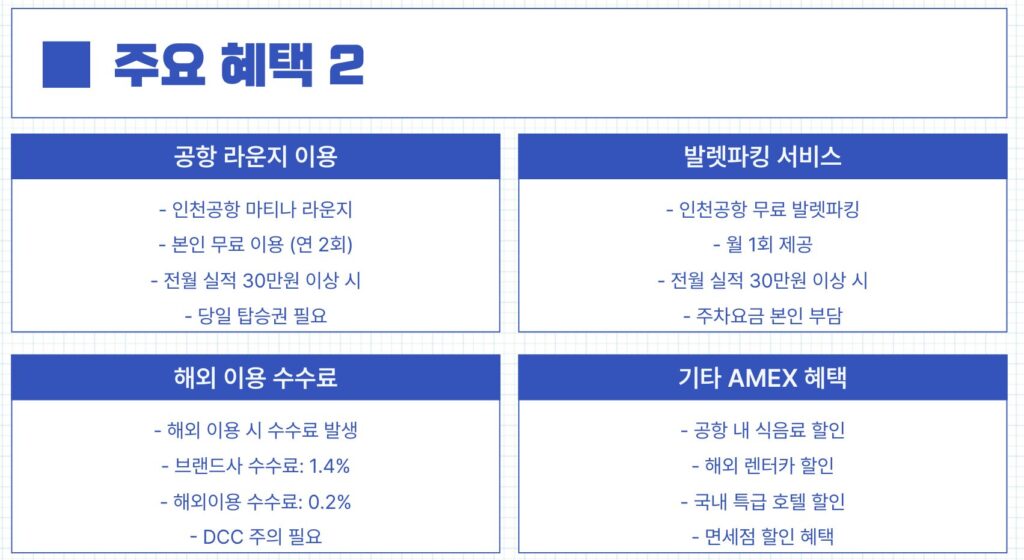 삼성카드 앤마일리지 주요혜택