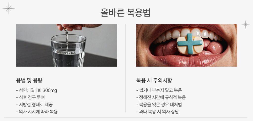 안플레이드sr정300mg 복용법